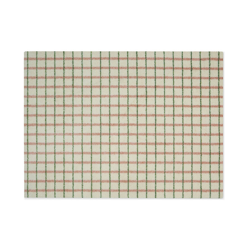 Grid Lime Candycane, 32" W x 44" L