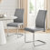 Lazarus Modern Padded Faux Leather & Chrome Leg Kitchen Dining Chairs Modern Design