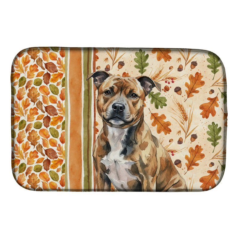 Tapis de séchage Brindle Staffordshire Bull Terrier Heirloom