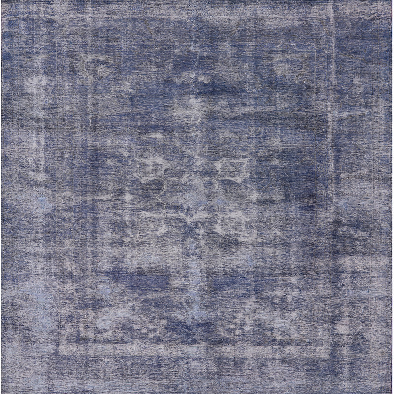 Tapis oriental beige / bleu Sanjuana, Carré 8 pi