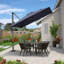 Parasol d'extérieur rond en aluminium avec base en acier Regelinde-1418162998-1453079300