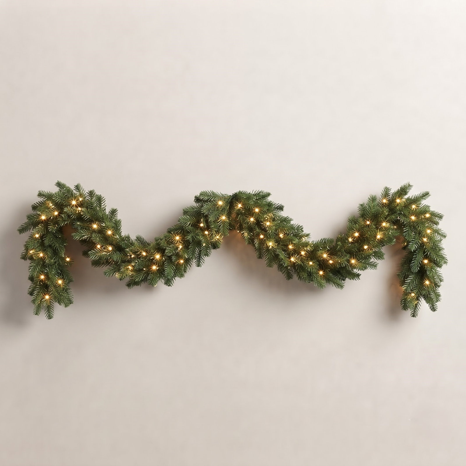 Grasmick 108" Pre-Lit Spruce Christmas Garland