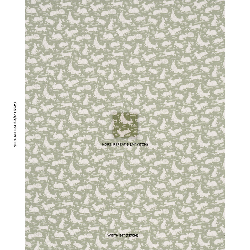 Cottontails Fabric, Moss