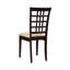 Set of 2 Lattice Back Dining Chairs