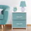 Commode 2 tiroirs - turquoise-1435294645