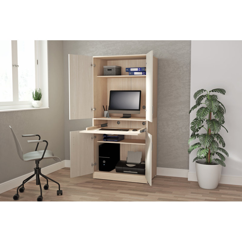 Bluxome Synthetic Laminate Armoire Desk