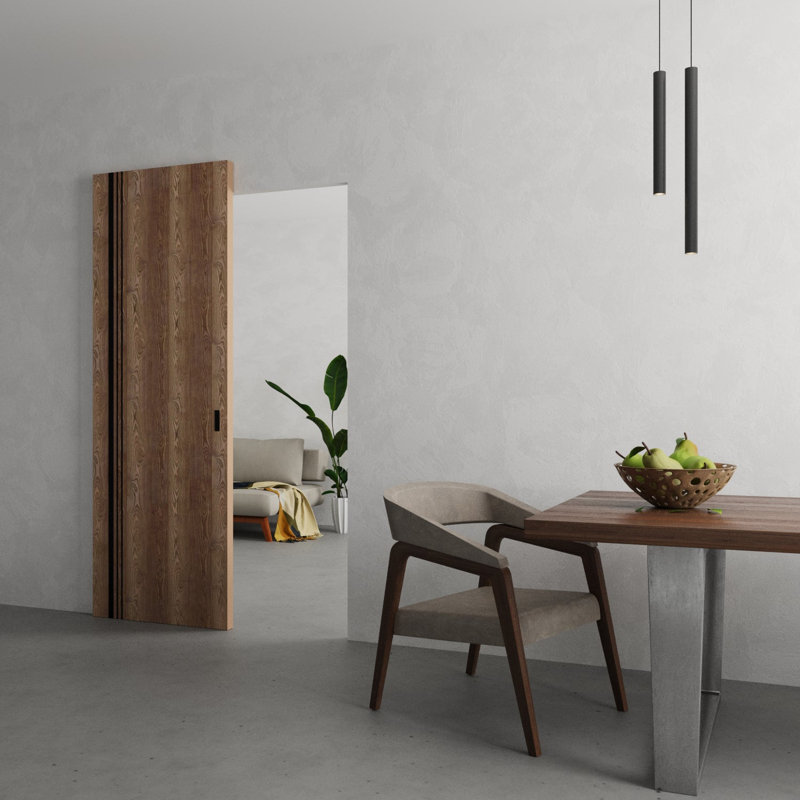 Grange cachée | Planum 0011 | Portes robustes à finition robuste et modernes | Ensemble coulissant Magic, 18 po x 96 po
