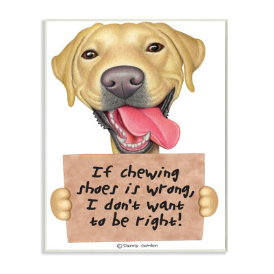 Impression d’art graphique, "Labrador Bad Dog Humor"