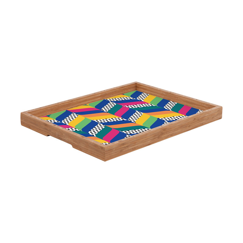 Juliana Curi Bamboo Tray, 1.75'' H x 18'' W x 14'' D