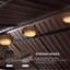 20 pi L 12 pi. D Pavillon de jardin en aluminium avec guirlande de 48 pi