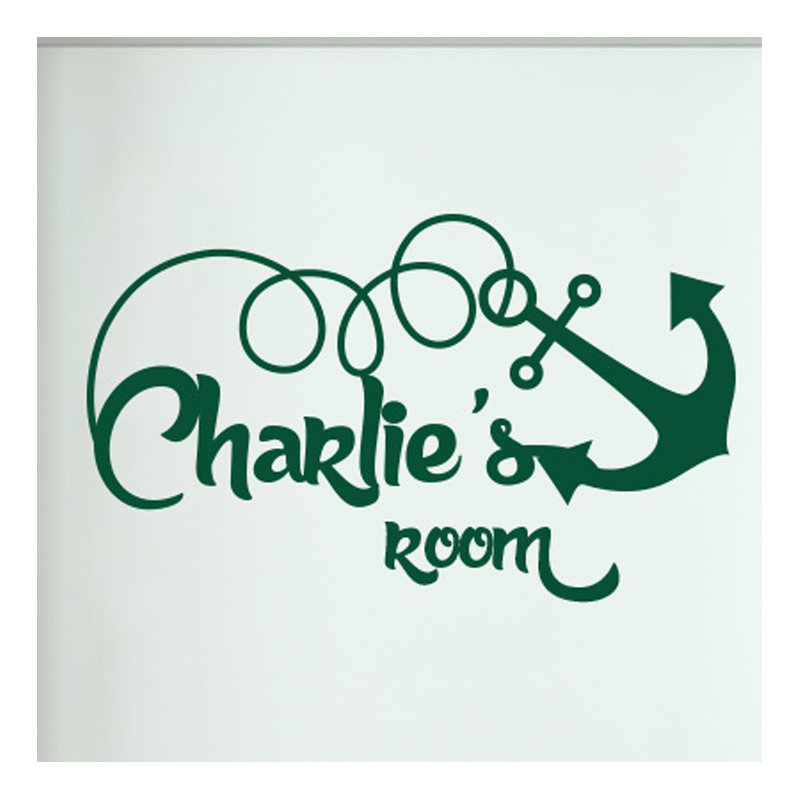 Nautical & Beach Wall Decal, Dark Green