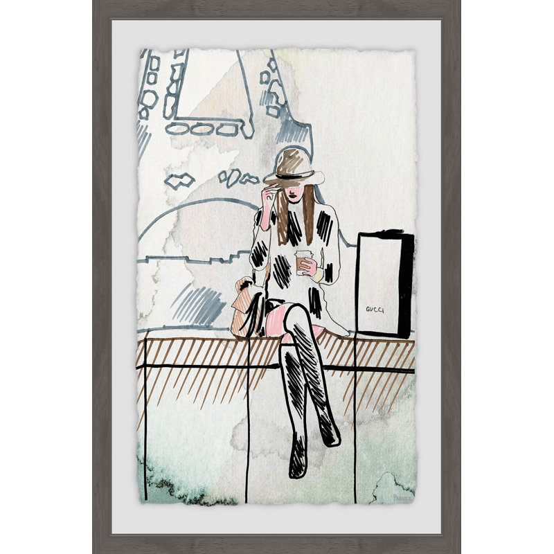 Chillin par Parvez Taj - reproduction de cadre photo sur papier, H 18 po x l 12 po x P 1,5 po