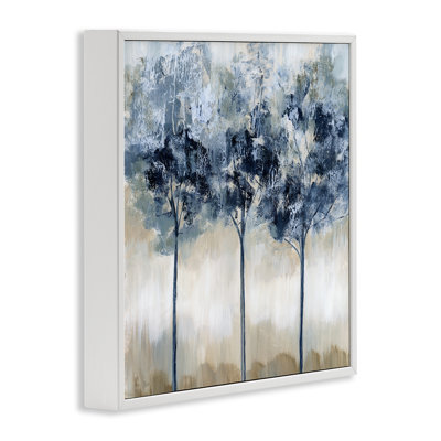 Muted Tree Trio Abstract Giclee Art, design by Nan