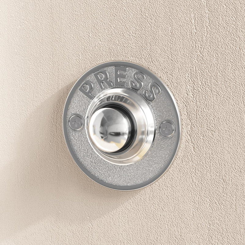 Chrome Push Button Doorbell