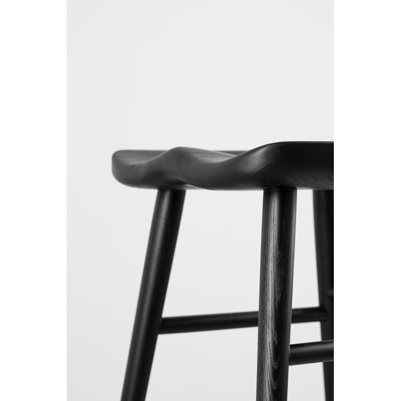 Alma Bar Chair, Counter Stool (25” Seat Height), Matte Black