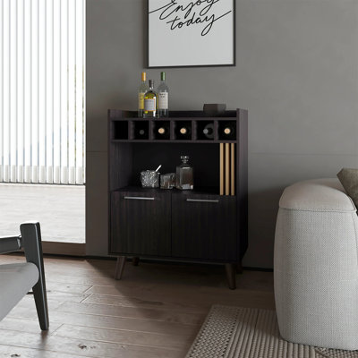 Wengue Bar Cabinet – Wine Storage & Display