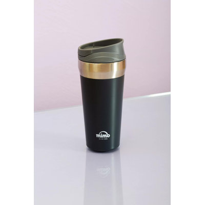 Symple Stuff Double Wall Insulated Stainless Steel Travel Mug