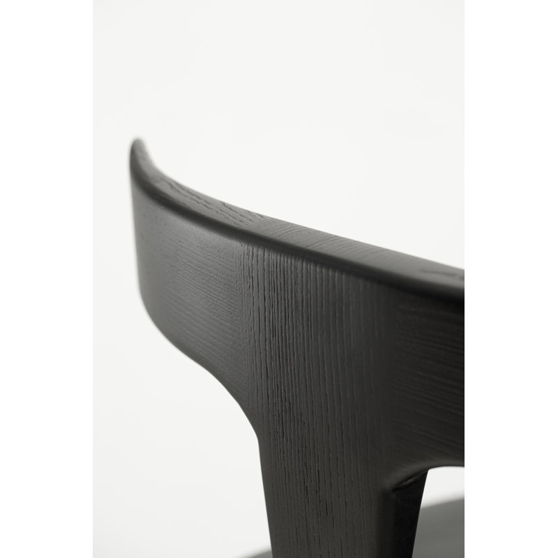 Anvil Chair With Back, Matte Black, Bar Stool (31” Seat Height)