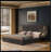 King Size Upholstered Bed Frame With Chenille Fabric With Pleated Design,Grounded King Size Platform Bed With Headboard And Solid Frame And The Bedside Table.No Box Spring Needed-DARK GREY-423316167-423316160