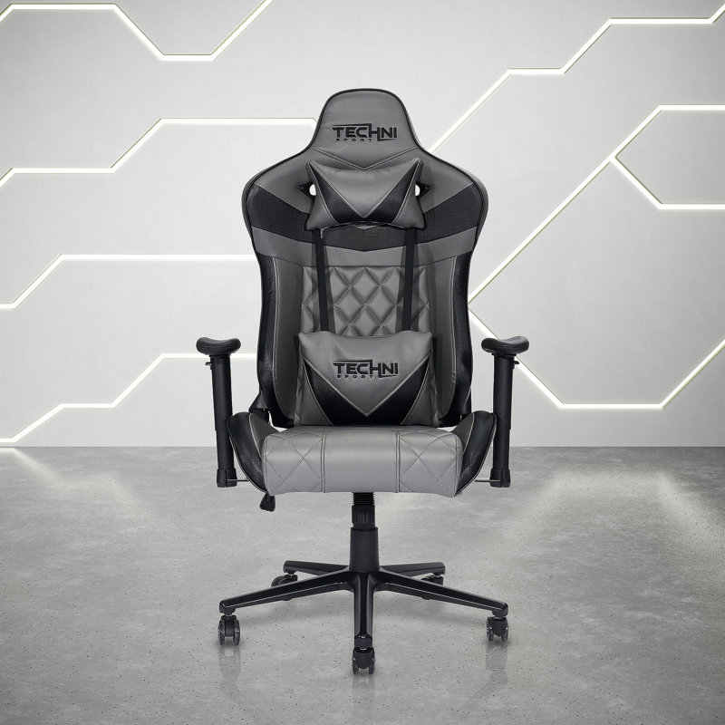 Executive Chair With Faux Leather, Swivel, Lumbar Support, Adjustable Height, Headrest, Wheels