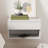 Modern Floating Bedroom Nightstand with Storage Drawer and Open Shelf Cubby-68588420