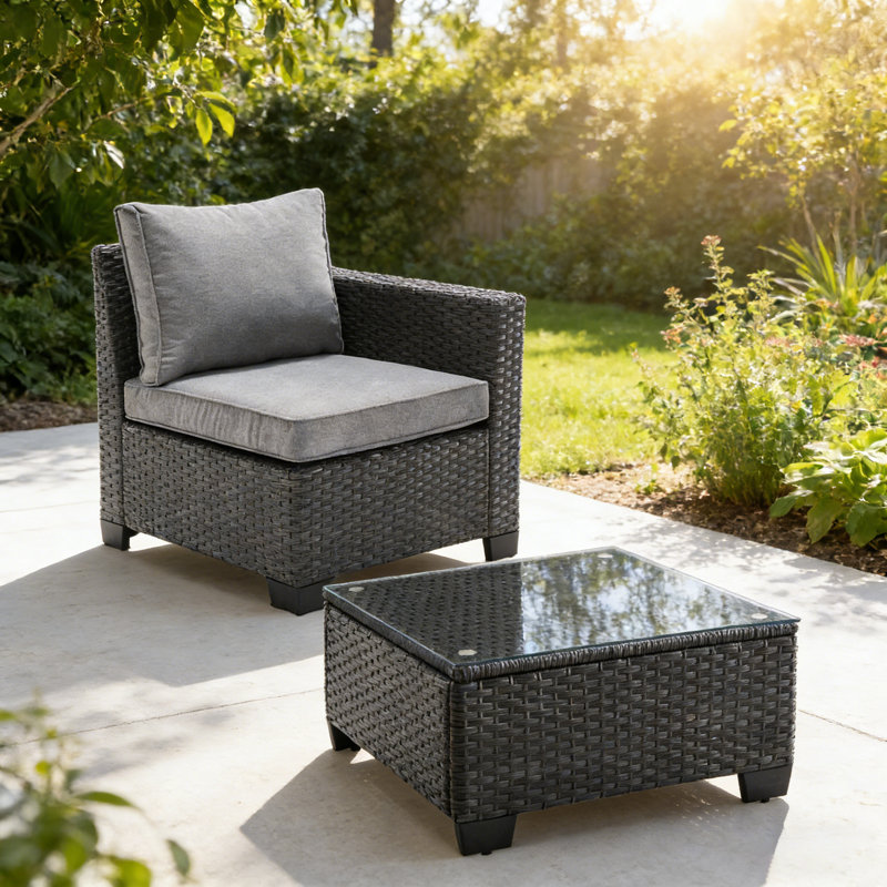 Canapé simple avec table basse