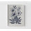 Vintage rétro «Blues I» par House Fenway, décor de salon floral bleu marine, affiche de dessins de fleurs bleu foncé, délicat croquis botanique