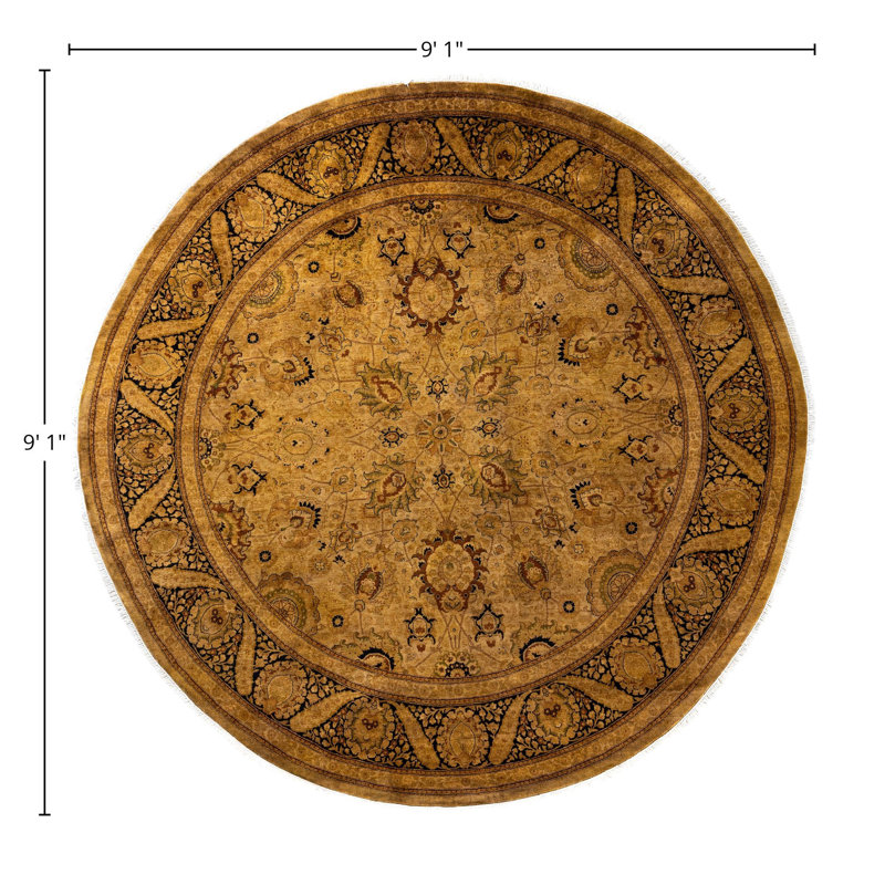Overdyed One-of-a-Kind 9' 1" X 9' 1" Hand Knotted Area Rug