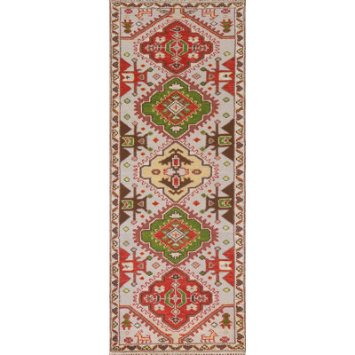 Tapis de couloir oriental géométrique 3x8