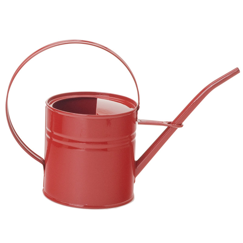 Lotonya Handmade Metal Table Vase, Red