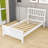 Dishaan Twin Size Wood Platform Bed with Headboard and Footboard-163386586