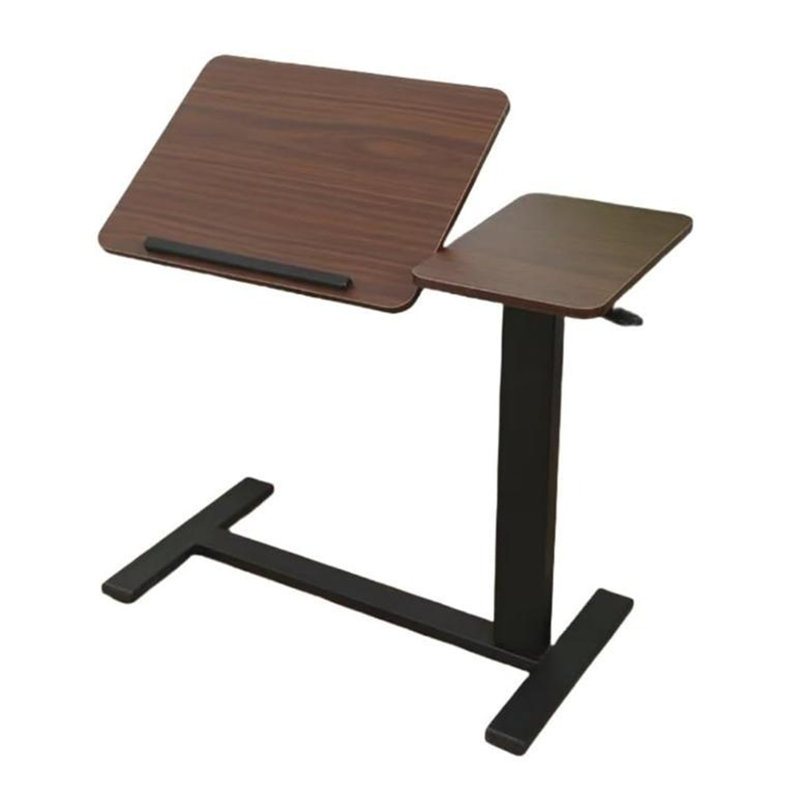 Tables de bout de conception unique, Plateau noyer / base noire