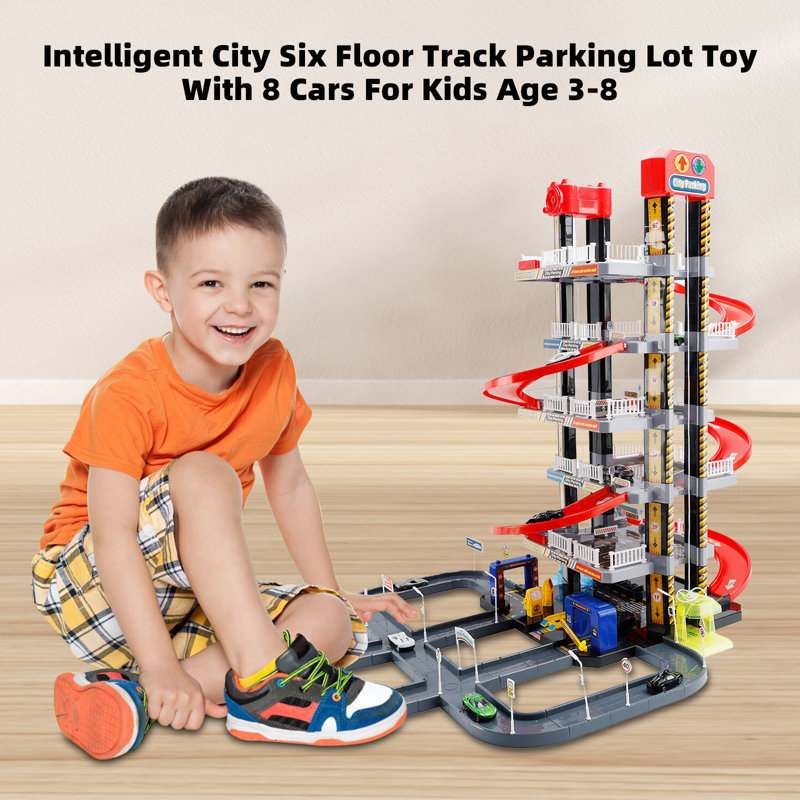 Parking Garage Block Play Learning Toys