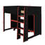 Lit mezzanine avec bureau et garde-robe Gaming-1047947226