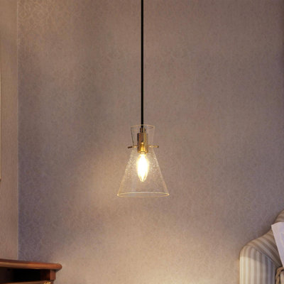 Luminaire suspendu conique à 1 lumière Bole