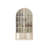 Modern White Iron Glass China Cabinet