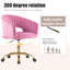 Chaise de travail en velours-1918363139