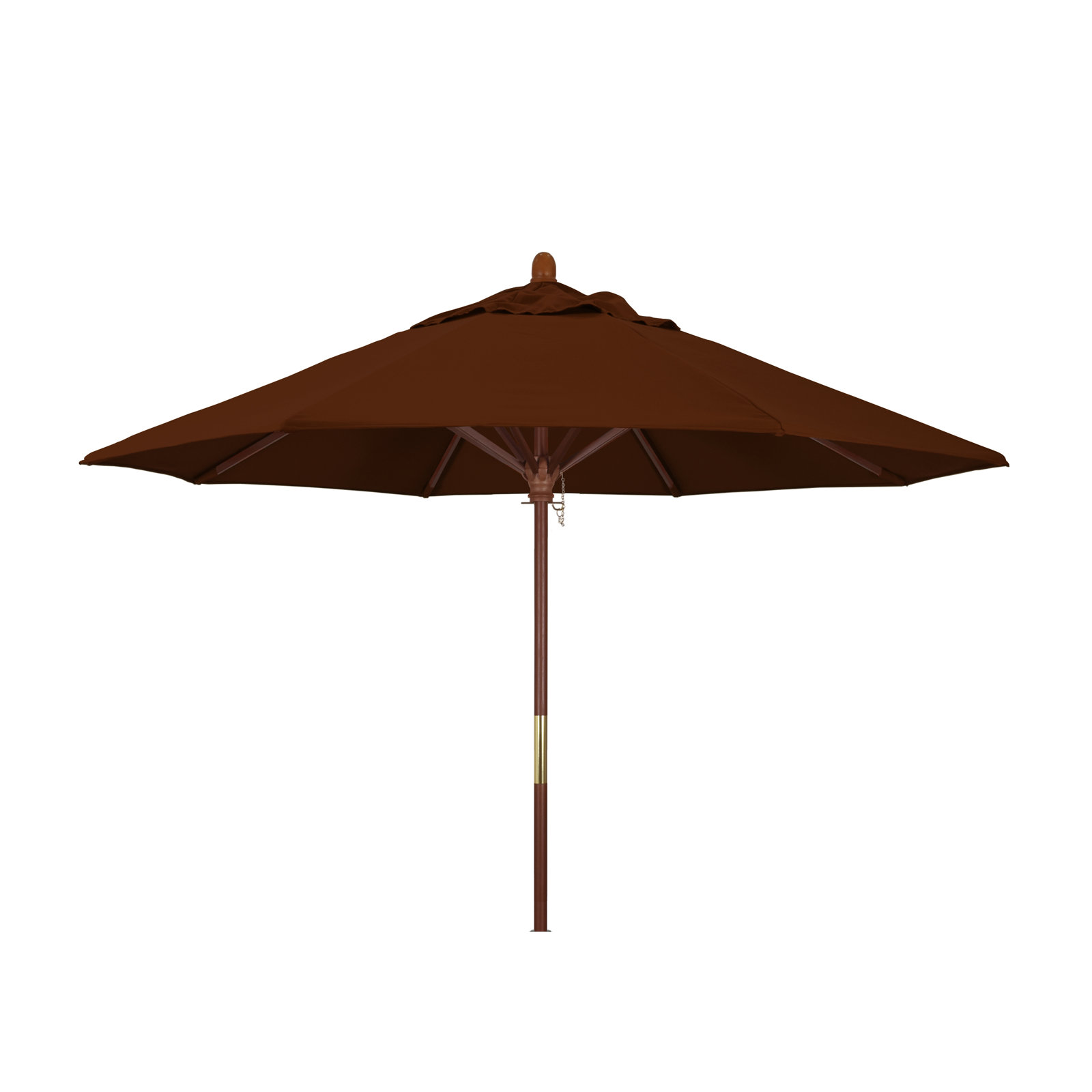 Manford 108'' Outdoor Umbrella, Brick Performance Canvas