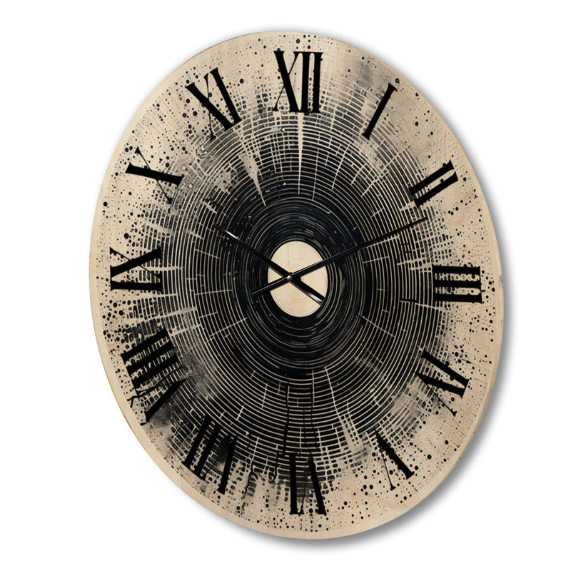 Horloge murale en vinyle, Moyenne