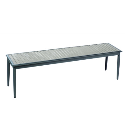 Genevieve 72" Composite/Aluminum Backless Dining Bench
