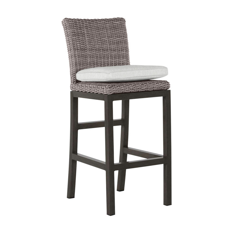 Tabouret de bar 30 po Rustic, Noyer noir, Welt, Bali perle