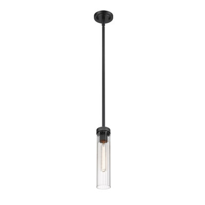 Luminaire suspendu cylindrique à 1 lumière Mortola