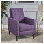 Fauteuil inclinable Mid-Century moderne en tissu mauve