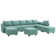 U shaped Modular Sectional Grey Sectional Sofa with Chaise