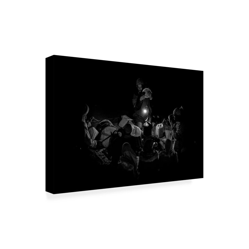 Angel Bernaldo, art chantant sur la nuit, H 12 po x l 19 po