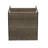 Jamestown Square Side End Table with Storage Shelf Ash Rustic Grain and Metal Frame-2136747218