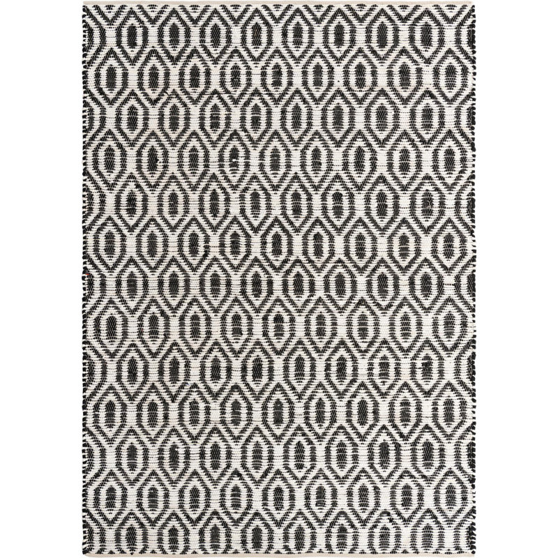 Egge Cotton Geometric Indoor Rug, Rectangle 8' x 11'