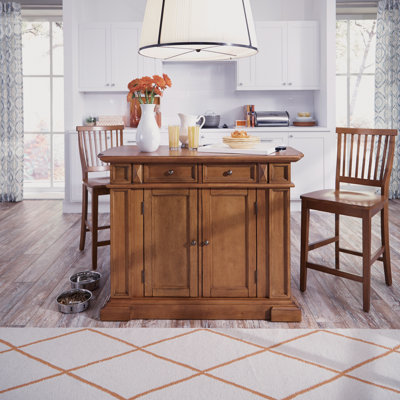 Mattice 49.75'' Wide Kitchen Island Set