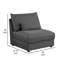 Fauteuil rembourré à peine noir