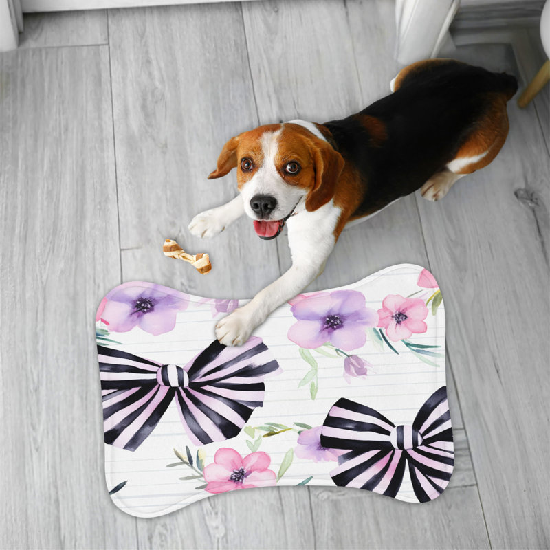 Tapis noir à rayures noires - 1 pièce
